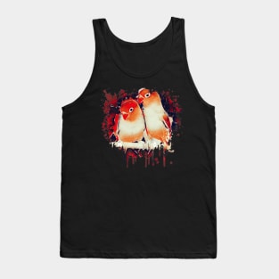 Love Bird Tie Dye art design Tank Top